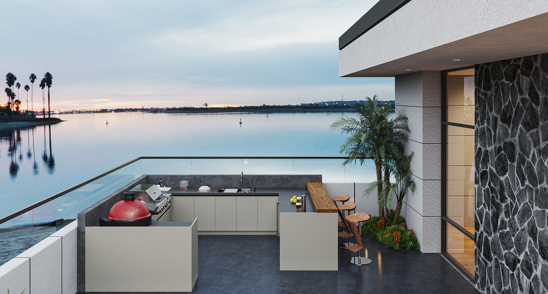 U informibus Outdoor coquina Cabinets